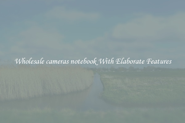 Wholesale cameras notebook With Elaborate Features