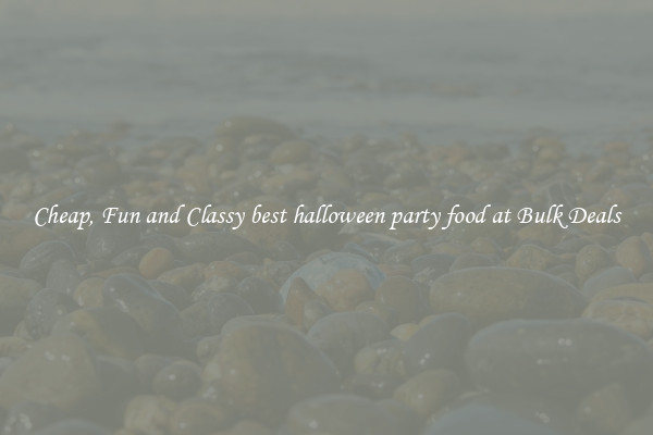 Cheap, Fun and Classy best halloween party food at Bulk Deals