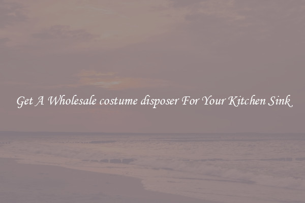 Get A Wholesale costume disposer For Your Kitchen Sink