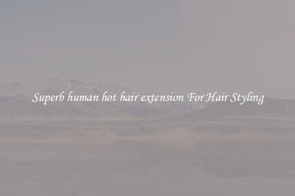 Superb human hot hair extension For Hair Styling
