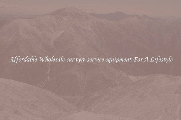 Affordable Wholesale car tyre service equipment For A Lifestyle