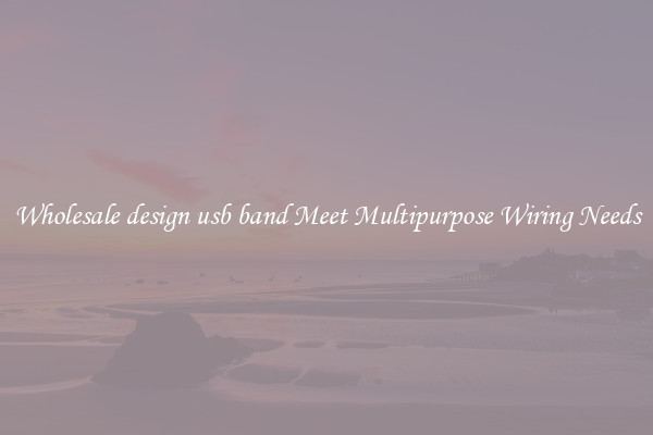 Wholesale design usb band Meet Multipurpose Wiring Needs