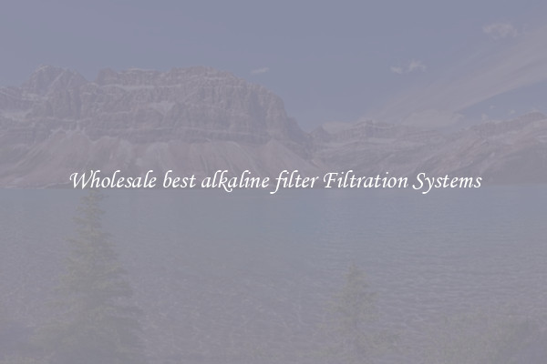 Wholesale best alkaline filter Filtration Systems