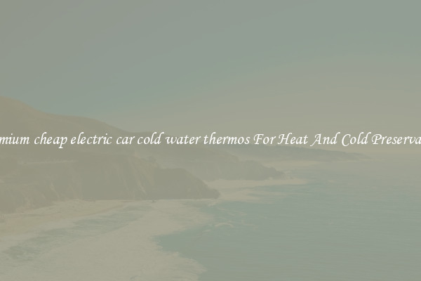 Premium cheap electric car cold water thermos For Heat And Cold Preservation