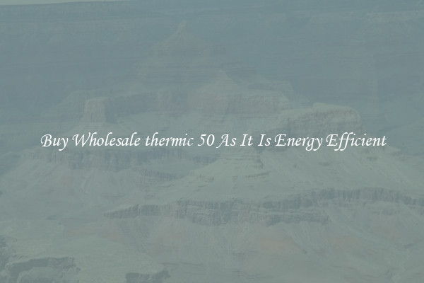Buy Wholesale thermic 50 As It Is Energy Efficient