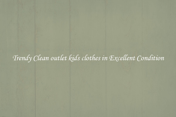 Trendy Clean outlet kids clothes in Excellent Condition