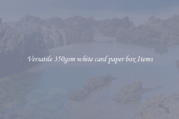 Versatile 350gsm white card paper box Items