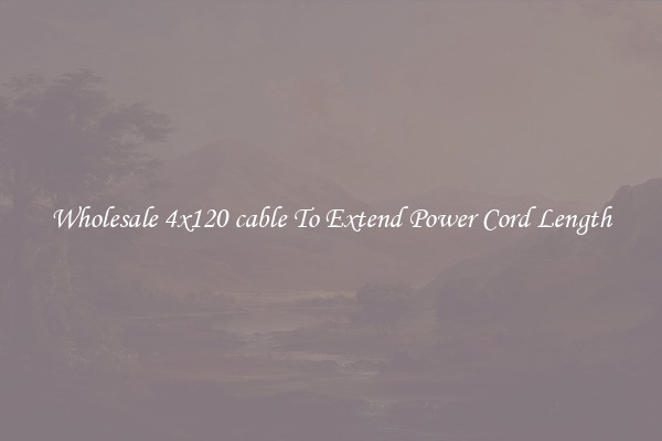 Wholesale 4x120 cable To Extend Power Cord Length