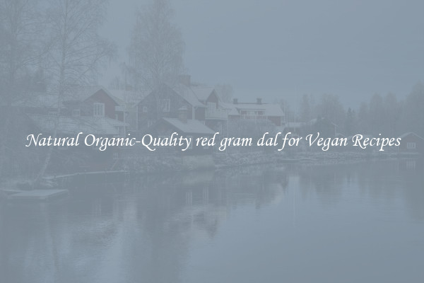 Natural Organic-Quality red gram dal for Vegan Recipes