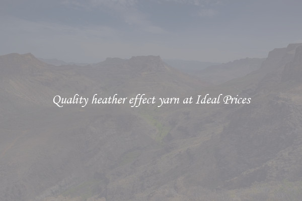 Quality heather effect yarn at Ideal Prices