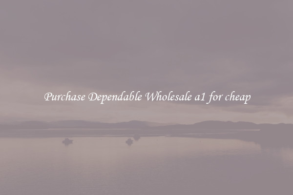 Purchase Dependable Wholesale a1 for cheap