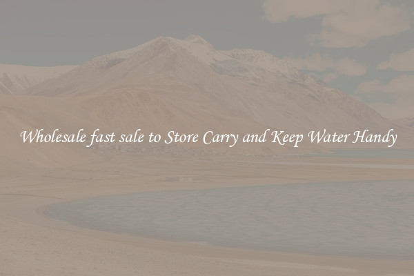 Wholesale fast sale to Store Carry and Keep Water Handy