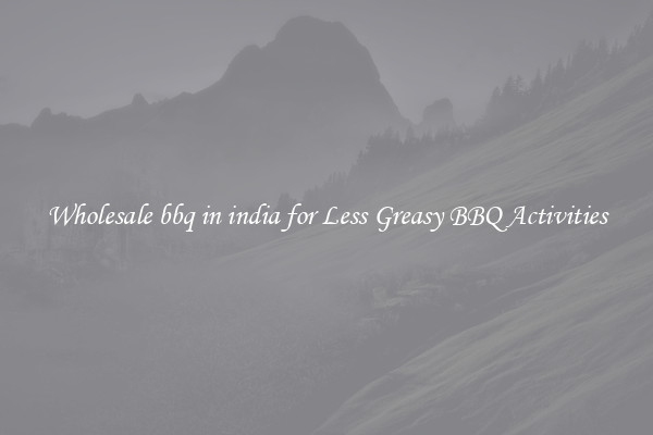 Wholesale bbq in india for Less Greasy BBQ Activities