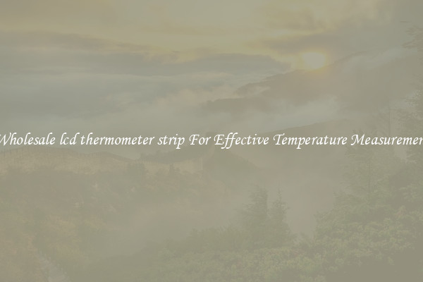 Wholesale lcd thermometer strip For Effective Temperature Measurement