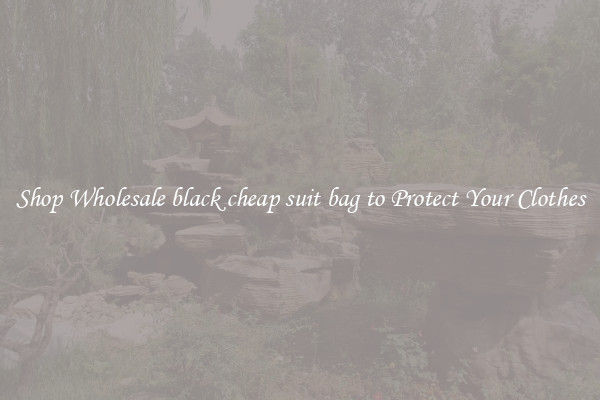 Shop Wholesale black cheap suit bag to Protect Your Clothes